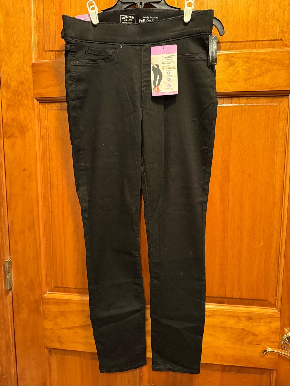 Just My Size Black Skinny Pull-On Jeans
